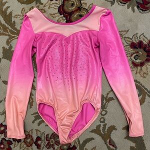 More Than Magic Vibrant Pink and Peach Leotard